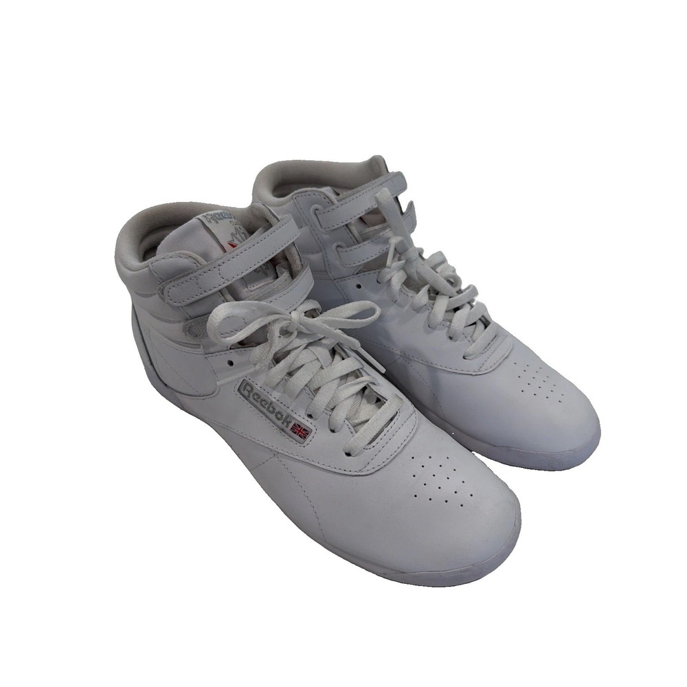 Reebok Freestyle Hi Aerobic High Top Retro Style, Clean White! Sz 11